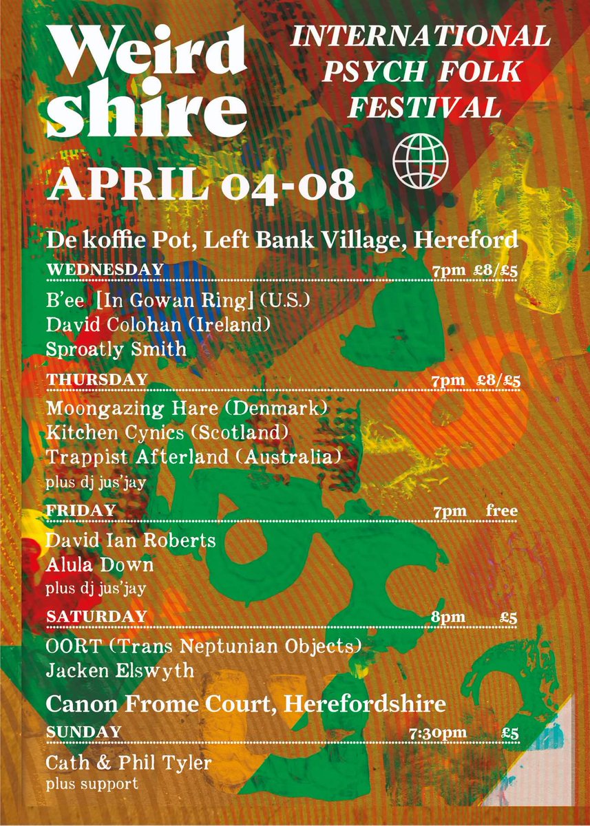 David Jaycock (@davidajaycock) on Twitter photo We will be playing our third ever gig on the 7th April at this amazing festival of weird psyched out shit man! <a href="/sproatlysmith/">sproatly smith</a>
soundcloud.com/oort-tno We will be playing our third ever gig on the 7th April at this amazing festival of weird psyched out shit man! <a href="/sproatlysmith/">sproatly smith</a>
soundcloud.com/oort-tno