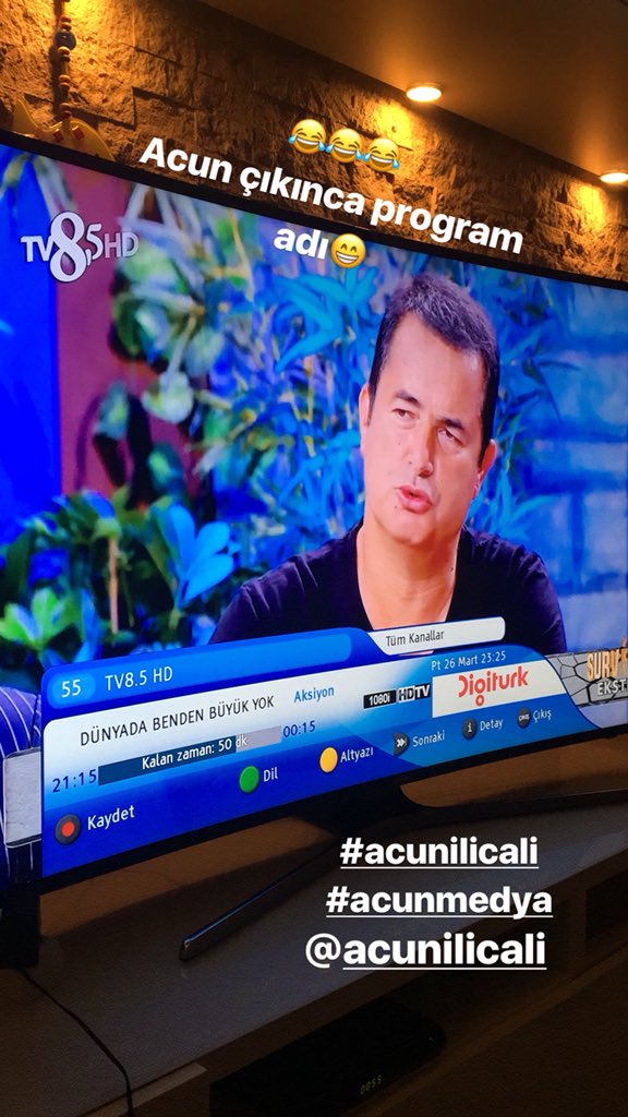 aycabildik's tweet photo. Dünyada Acun’dan büyük yokmuş😂😂😂😂 #acunilicali #acunmedya #Survivor https://t.co/GFJzo0KDur