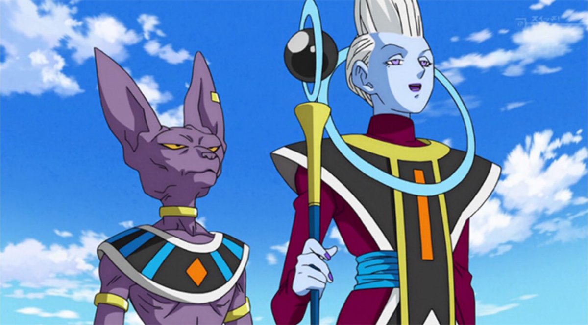 gokuversusbuu Dragon Ball Whis And Beerus Beerus, Hit, and Goku