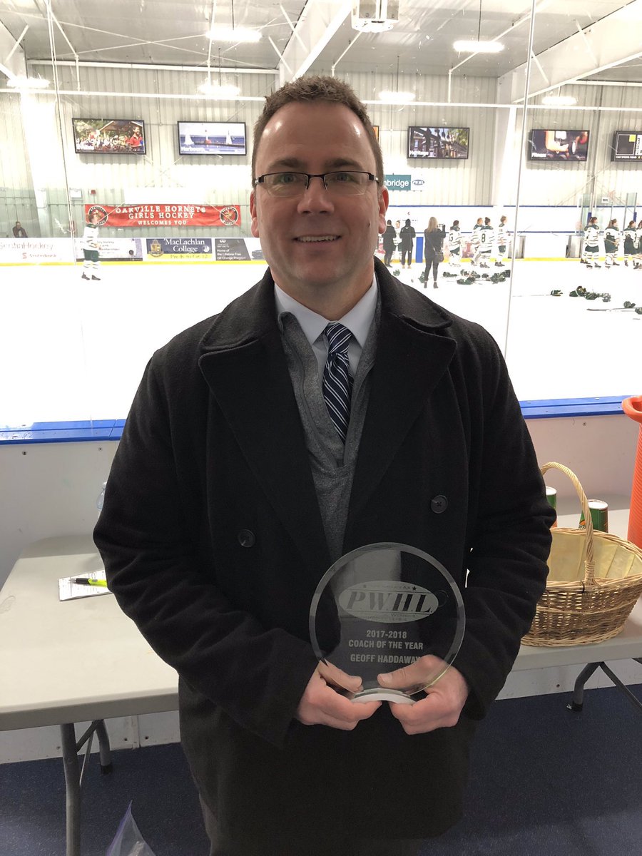 519sportsonline's tweet photo. Awesome to see Geoff Haddaway recognized as the Coach of the Year in @PWHL_Hockey A very deserving honour! Congrats Geoff. #LocalSports #519Proud #PWHL @Rivulettes Photo courtesy of @rebeccahaddaway https://t.co/YvM6KcPIRZ