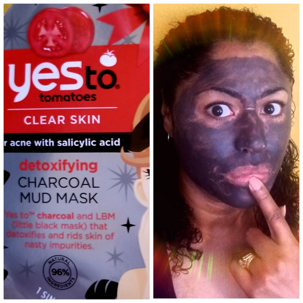 itsjo1995's tweet photo. Time to make my skin pop with my Yesto detoxifying charcoal mudmask.
#yestotomatoes #yesto #mudmask #clearskin #charcoalmudmask https://t.co/hc99QsLUXx