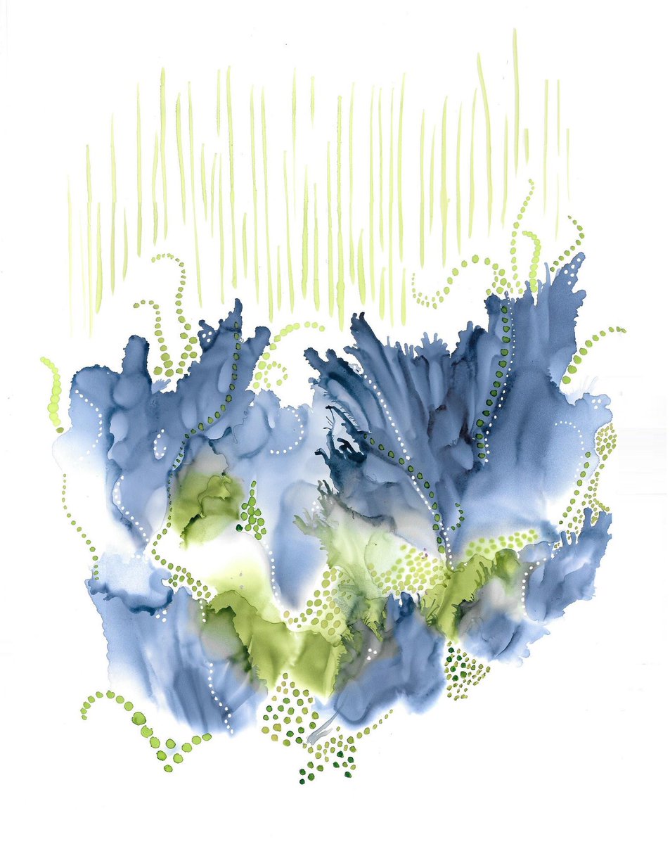 chickweedwomen's tweet photo. ‘Under the Sea’ ~ alcohol ink on 11x14 mineral paper. #ArtBySue #alcoholinkart #alcoholinkartist #alcoholink #thinkpositivedopositive https://t.co/PXDittp9NS