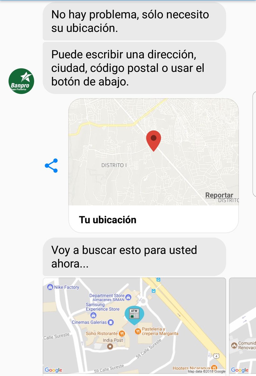 IvannPena's tweet photo. Oeee ya me habían contado del Chatbot de @BanproNicaragua pero hasta hoy pude confirmar que son otros niveles de tecnología. Felicitaciones por su servicio al cliente 😁😁😁 Toy feliz en comunicación con esta asistencia virtual. https://t.co/wzA2trcwqS