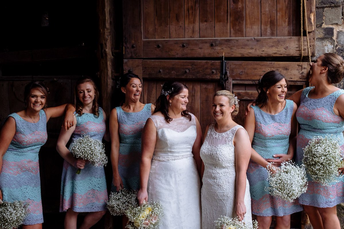 Some bridesmaids are elegant and sophisticated with impeccable manners and excellent deportment.

Thankfully, these lot are not. They are however, f*cking hilarious. I'll take that over elegant and sophisticated anytime. <a href="/eastriddwedding/">East Riddlesden Hall</a>