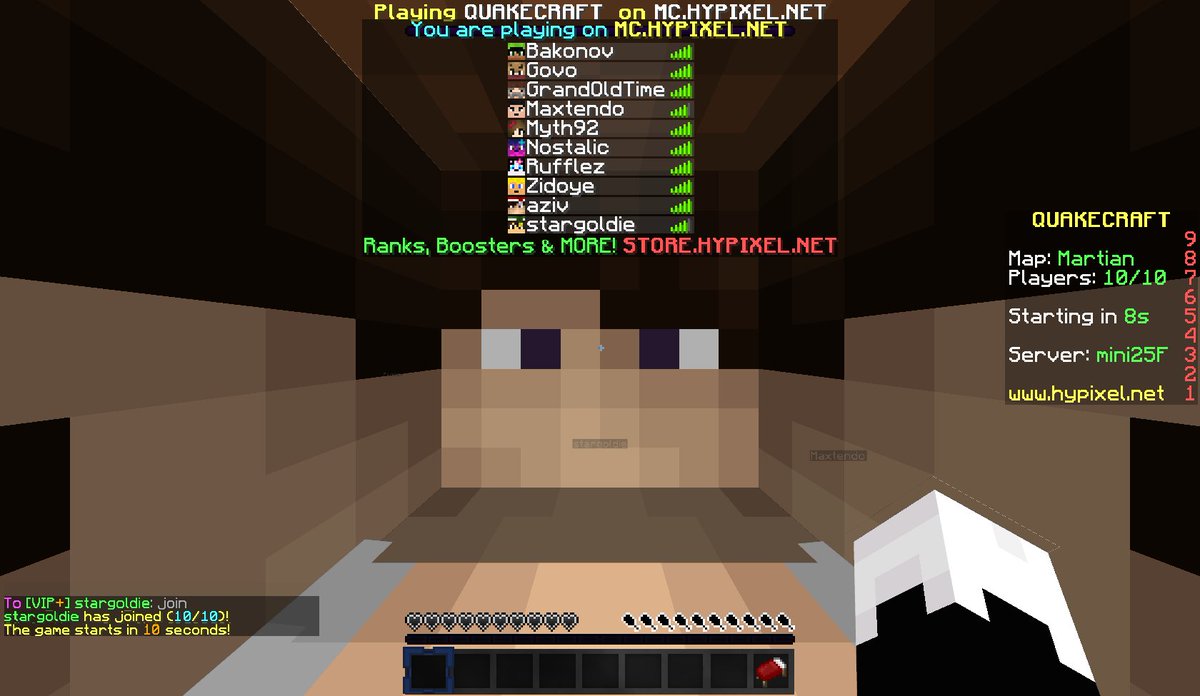 RufflezHypixel's tweet photo. Faves from my 100K solo/250K team kills quake party ๐ An extra kill in solo to match the oops one in teams and a new # for my kill prefix ๐ Working around the 8 ppl solo party limit was fun ๐Thanks everyone! โค๏ธPart 2/2 @HypixelNetwork #QuakeFTW #ILoveQuake #recklesslyamazing https://t.co/49SD1l82Pa