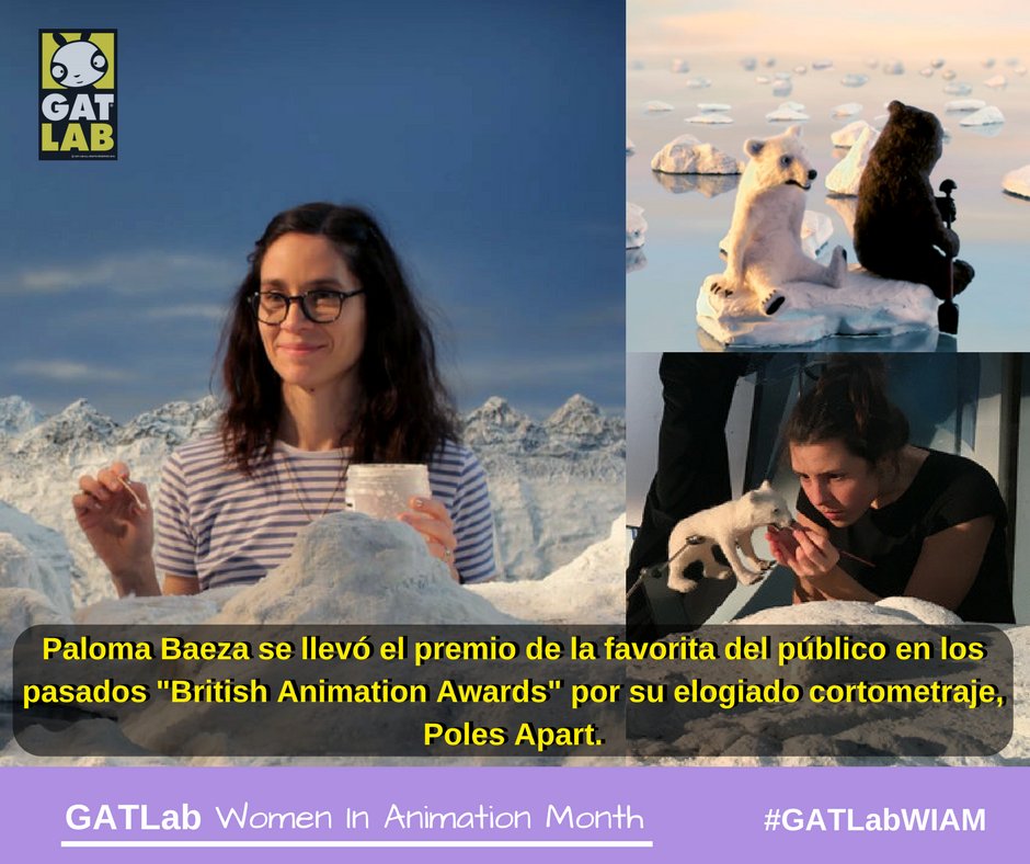 GatLabAnimation's tweet image. PALOMA BAEZA es británica con raíces inglesas y mexicanas, ha actuado gran parte de su vida y a su corta edad ya cuenta con un premio Annie, un BAFTA y un British Animation Award por su mas reciente cortometraje en Stop Motion, #PolesApart.
#GATLabWIAM #animacion #StopMotion