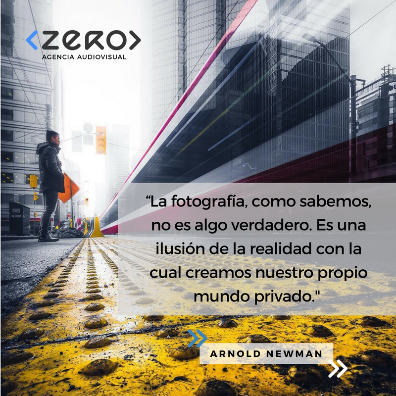 ZeroAudiovisual's tweet photo. “La fotografía, como sabemos, no es algo verdadero. Es una ilusión de la realidad con la cual creamos nuestro propio mundo privado." Arnold Newman 

#ZeroAgencia #ZeroGallery #ZeroAudiovisual #SomosZero #Fotografía #VideoMarketing https://t.co/7Q9pel9kua