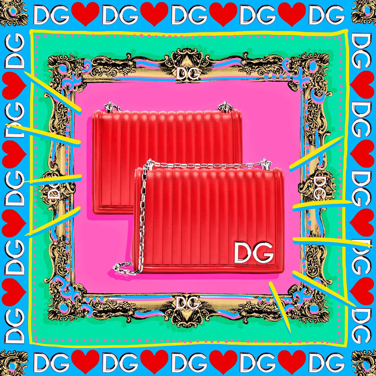 dolcegabbana's tweet photo. A ravishing red, this new DG Girls bag will become your best friend. Perfect for all looks, get it on  https://t.co/LE7PkPSlwX
#DGGirls https://t.co/fsKRAqQRV7