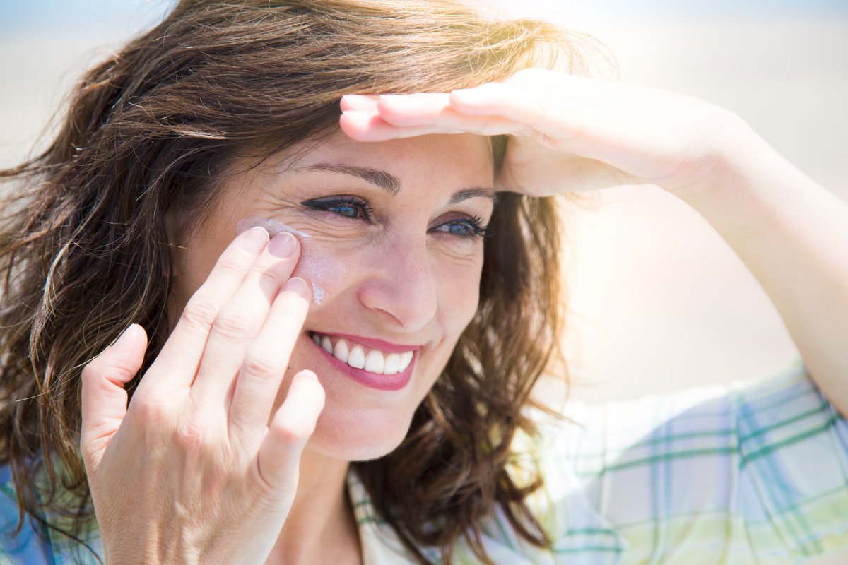 CUdermatology's tweet photo. Sunscreen is essential to skin health -- even on cloudy days! Be sure to apply a sunscreen rated SPF-30 or higher. https://t.co/pMY6EzEqw6
