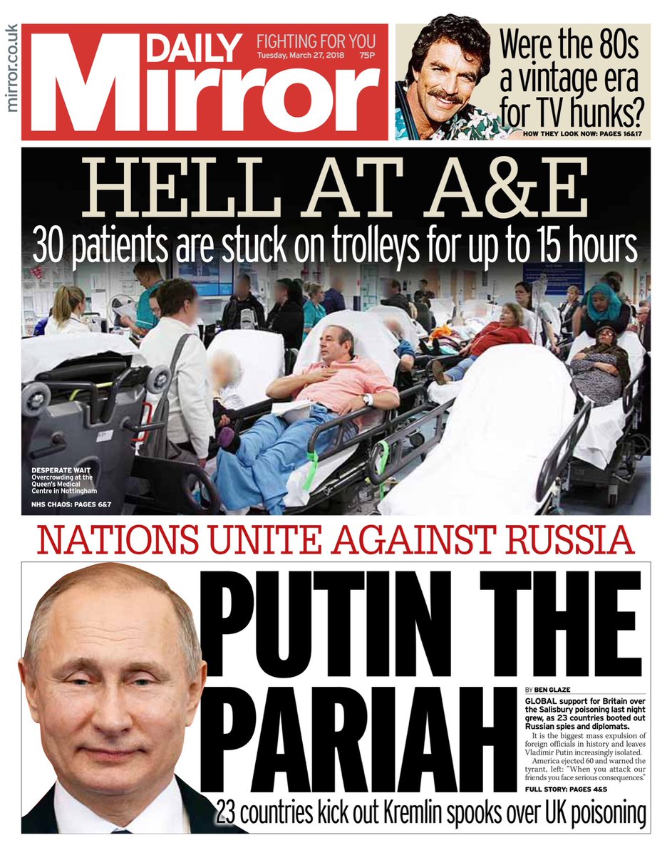 Helen Miller on X: "Tuesday's DAILY MIRROR: Putin the pariah  #tomorrowspaperstoday https://t.co/of8Z1RP1rT" / X