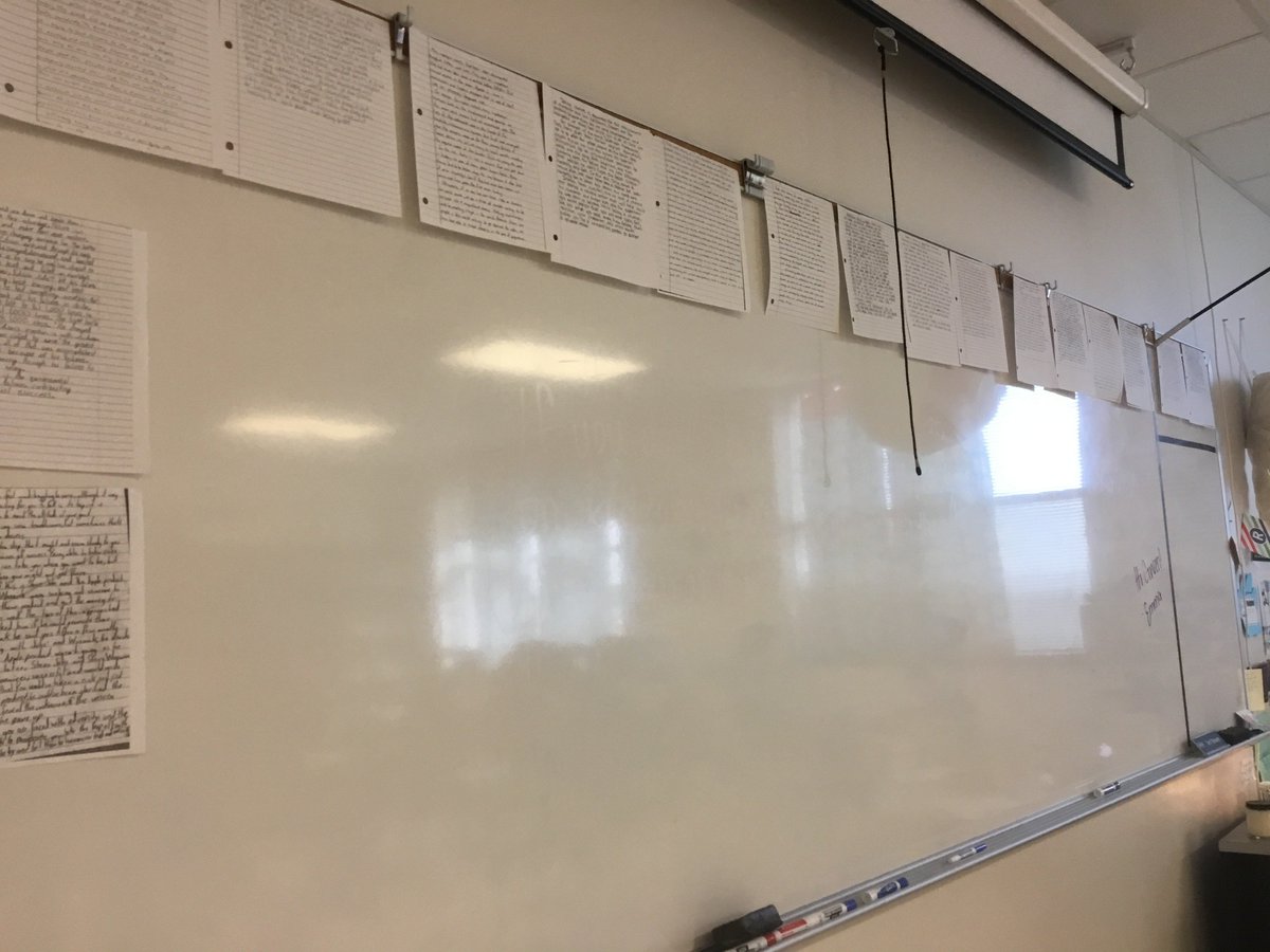 TheTWeave's tweet photo. A Poem.
I am quite floored
that my bulletin board
contains so many eights,
way more than I could anticipate.
But, I'm not mad.
Indeed, it's a good problem to have.
Ultimately, my kids made me proud
and I'll make room for this paper crowd.
#sayeight #MISDProud #20percent https://t.co/SjYwp7VYoF