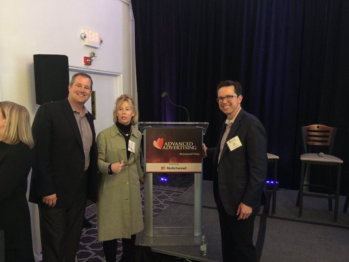 GregStayin's tweet photo. @GregStayin, Mary Eldridge, and Mark Johnson from @pureIntegration enjoyed #AdvancedTVAds conference today. https://t.co/VgNwZtUu6R