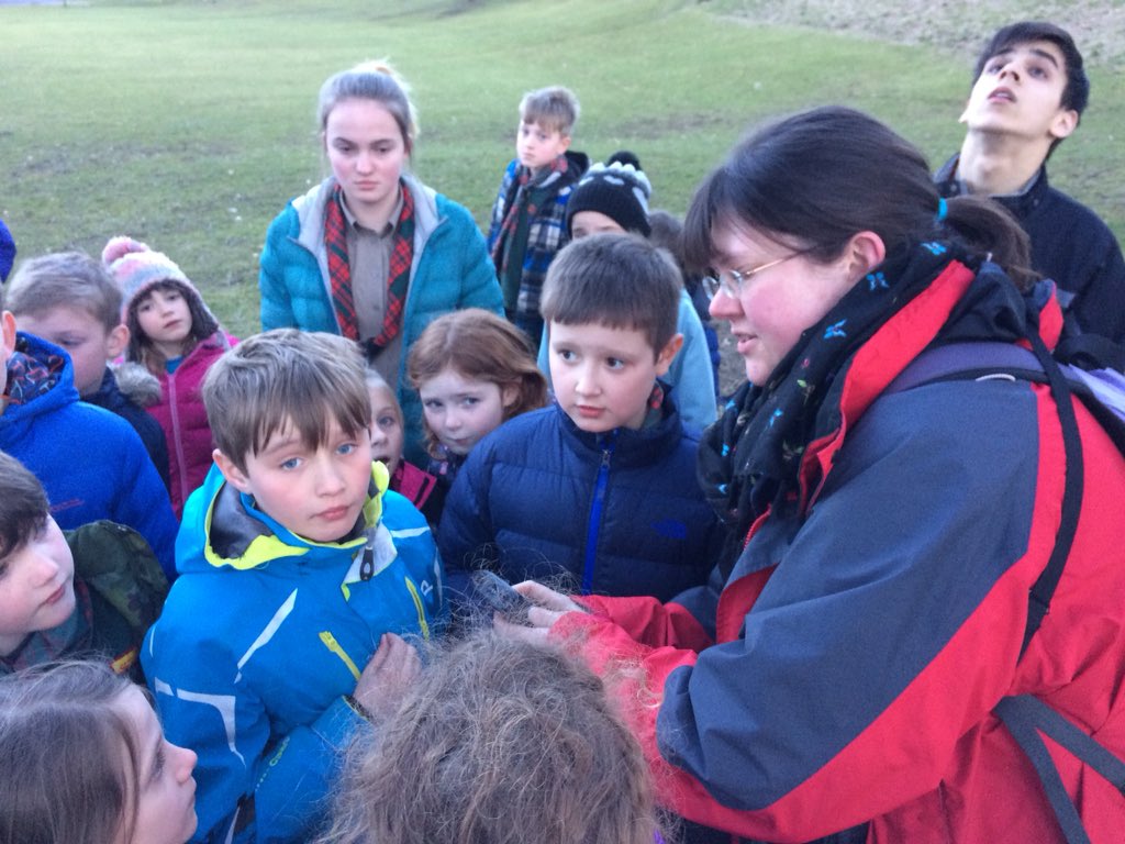Cubs17th's tweet photo. We are all batty for #bats. On a bat hunt in the park where Welpie made a new friend #Cubs #Aberfeldy  Thanks to @JeannieGrant9 for helping and telling us all about our little chums https://t.co/KBsTvPBGgf