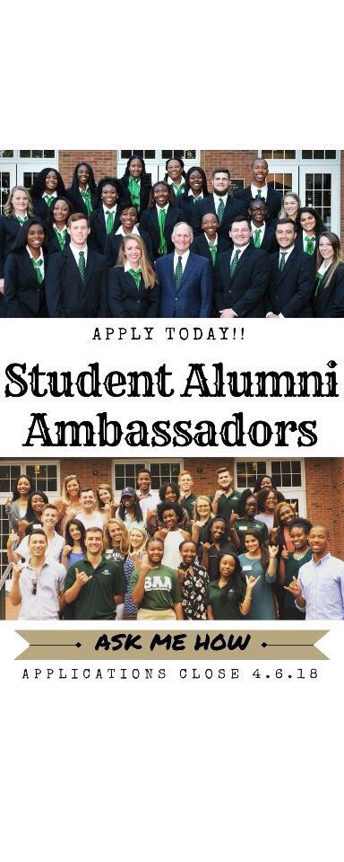 Jordan17OC4's tweet photo. Apply today to become a Student Alumni Ambassador!! Applications close on 4/6/18. 

Application link:
https://t.co/FBYViskwsw https://t.co/ByX1G2ewQI