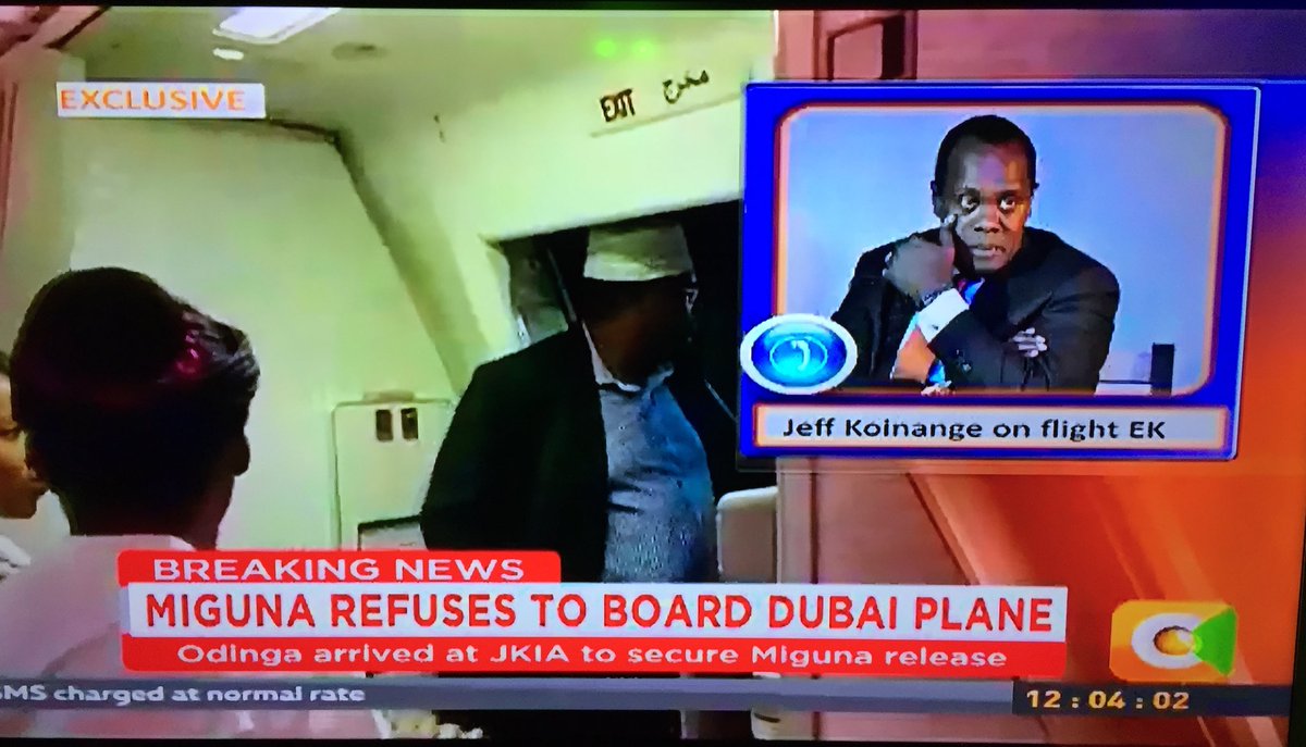 KoinangeJeff's tweet image. Reporting LIVE and EXCLUSIVE from Emirates Flight EK 722 from Kenya to Dubai!!..I can CONFIRM that Miguna Miguna is NOT on this flight!!...On my way to Hamburg, Germany!!

@citizentvkenya
 #MigunaReturns