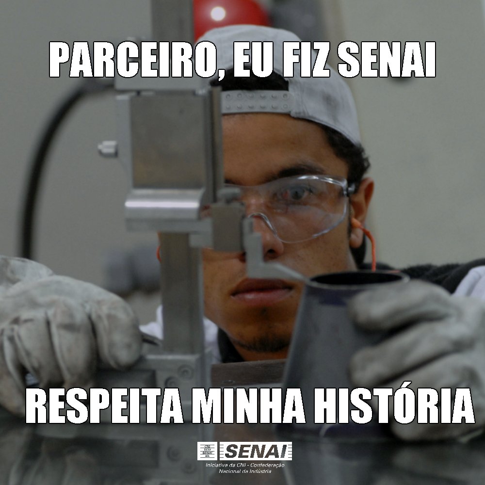 SENAInacional's tweet photo. Tem alguém duvidando do quão bom você é? Marca a pessoa aqui! #RespeitaMinhaHistória #OrgulhoSENAI https://t.co/jDPyGZAXJ8