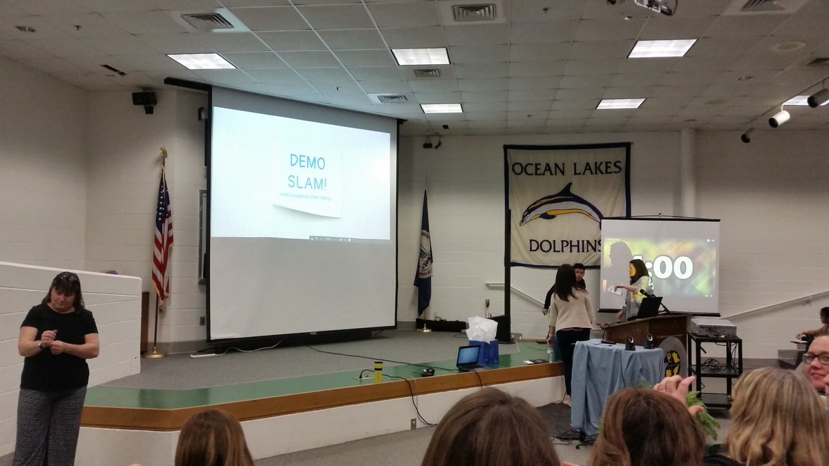 matthewcolohan's tweet image. Amazing Demo Slam!  Thanks for the invite @meri_riddick , Jennifer and @OceanLakesHS . Love seeing teachers share their success with @playposit @googledocs  @Screencastify @activelylearn @GoogleForEdu (hangouts) #vbits #VBamazing #vbschools