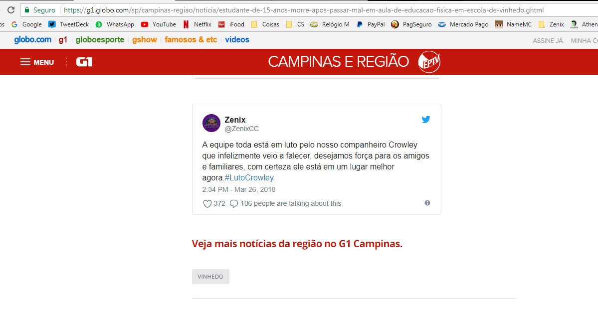 CaioRiz's tweet photo. zenix apareceu no G1 mano wtf 

https://t.co/OyFUaXSRW6 https://t.co/7CvivyxWnn