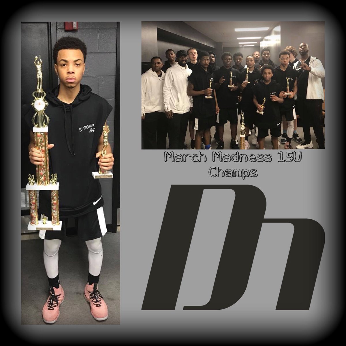 miller_elite1's tweet photo. Congrats to coach @coachpmac34 Outstanding Staff &amp; Players on winning the March Madness 15 U Championship in Cincinnati Ohio. @miller_elite1 15u put a show on during the final 4 in front of a standing room only crowd🔥Buckle Up, Here They Come🏀🔥🙌🏾! #MillerElite #NikeHoops https://t.co/MyR4CYYYzi