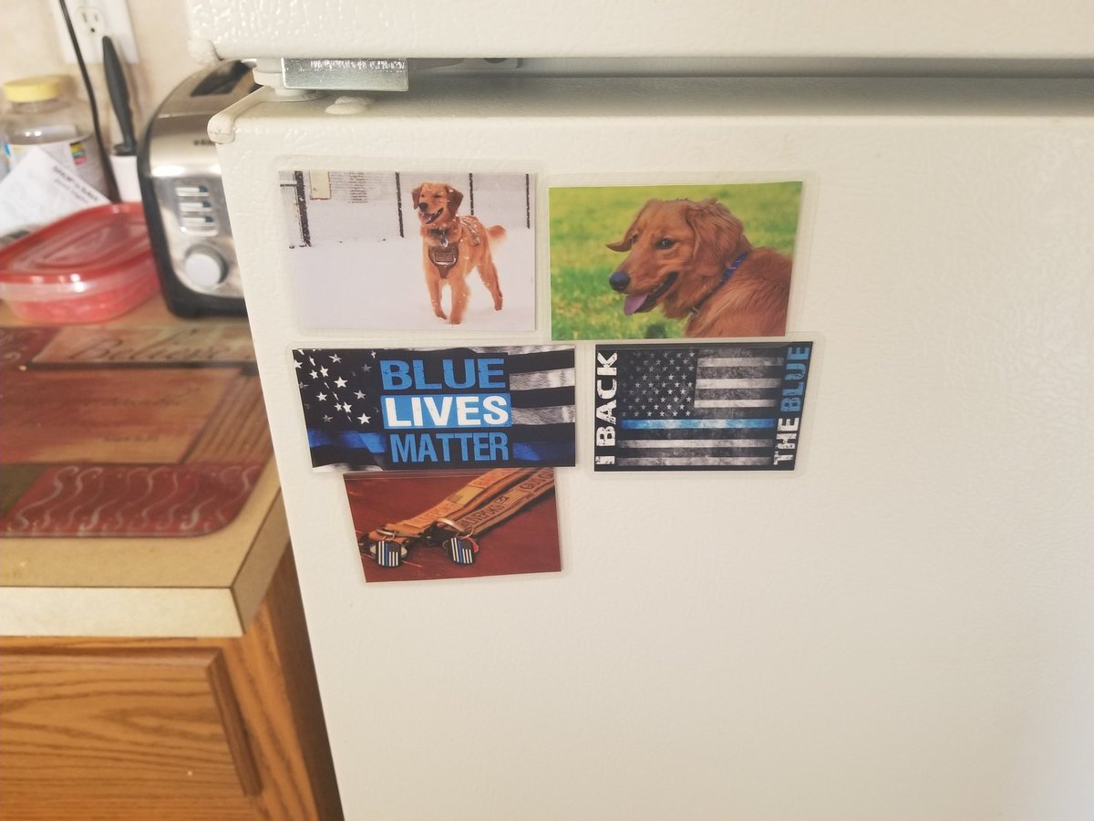 It's only fair since they are on his fridge
