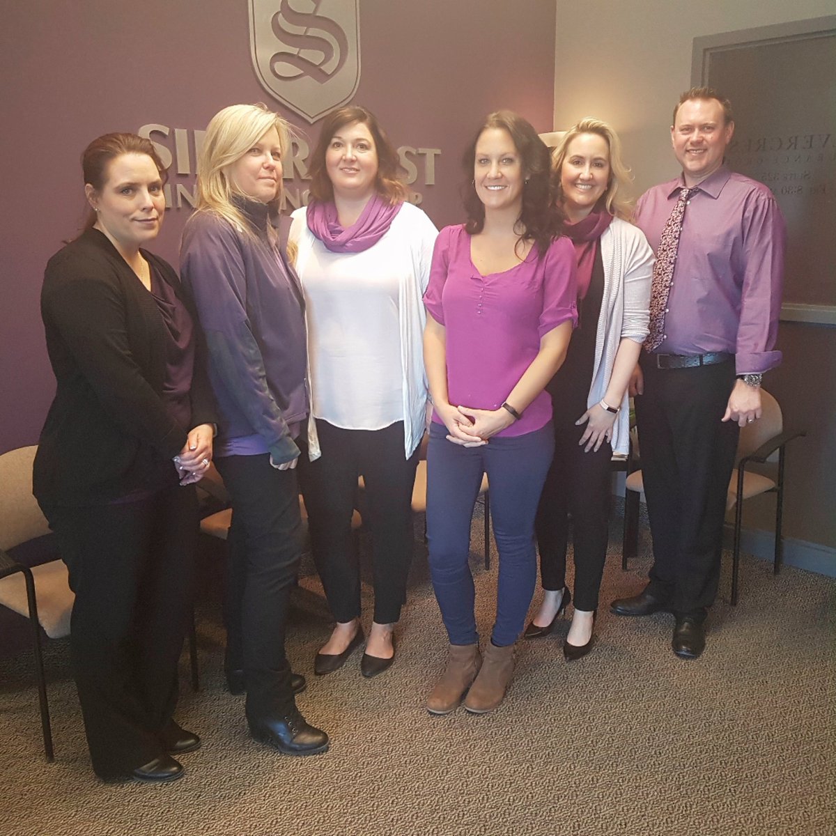 SilvercrestIns1's tweet photo. Today the #Silvercrest staff wore purple in support of #Epilepsy awareness.  #PurpleDay2018 https://t.co/QxlVuk4e1T