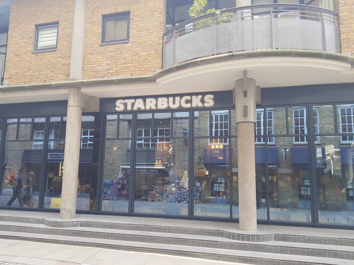 CourageYard's tweet photo. Who noticed a certain familiar face make its return to #ShadThames?

@StarbucksUK have officially reopened in their newly refurbished (and expanded!) unit ☕️🙌 https://t.co/g4NugV6CpP