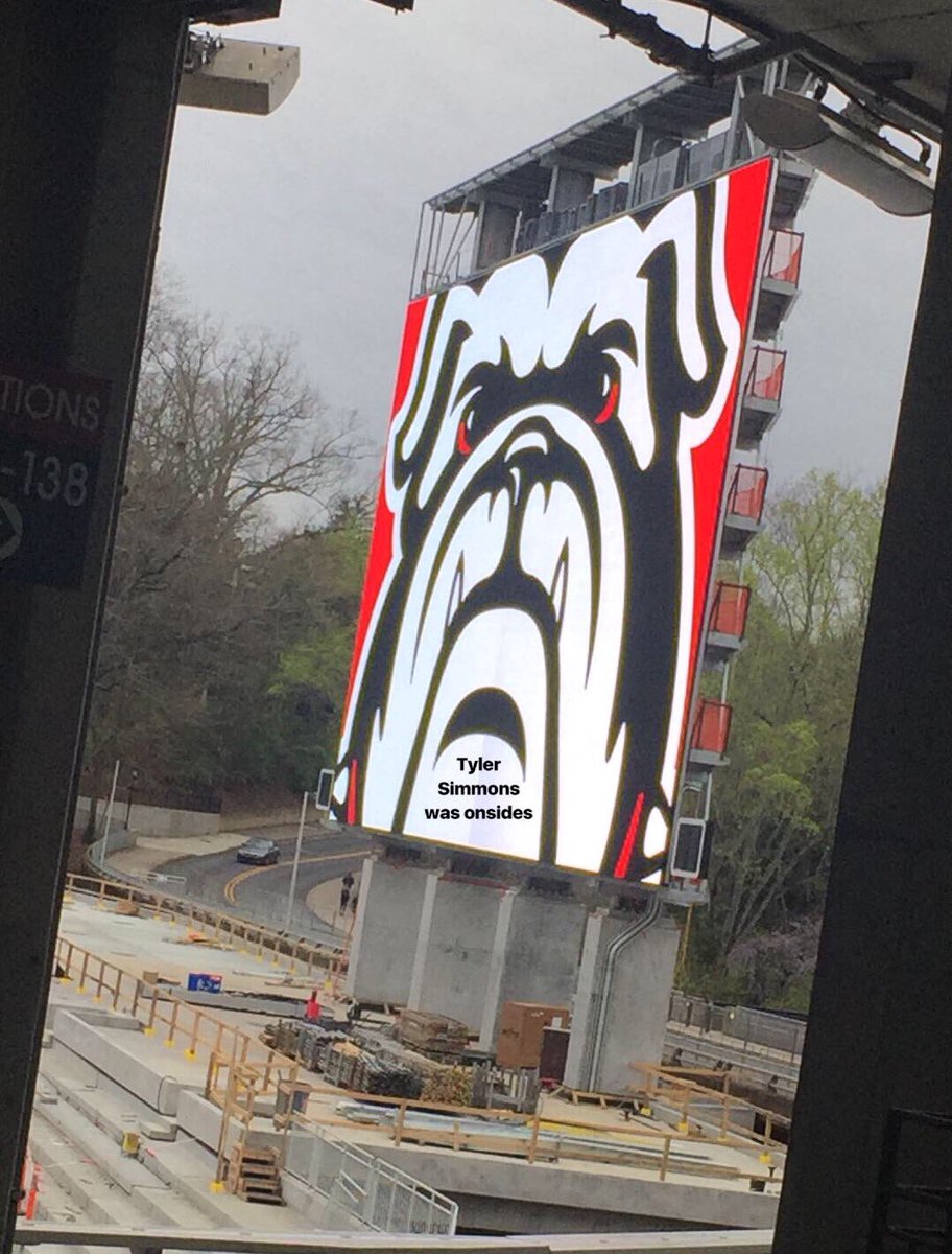 The new videoboard at Sanford is up and running.
