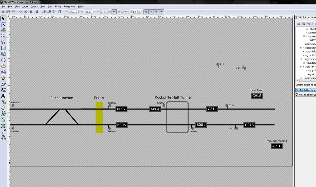 RTTrainsUK's tweet photo. Started work on building the diagram for the newly switched on North Wales Coast https://t.co/0iifWSQpRi