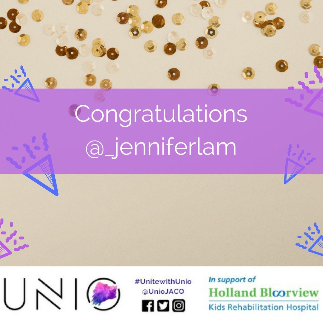 uniojaco's tweet photo. Congratulations, @_jenniferlam is the lucky winner for our Twitter giveaway (we will get in touch)! Thank you to everyone for entering and helping us #UnitewithUnio. This was a way for us to show our gratitude for our awesome supporters! Stay tuned for more promotions like this! https://t.co/mihm43yhml