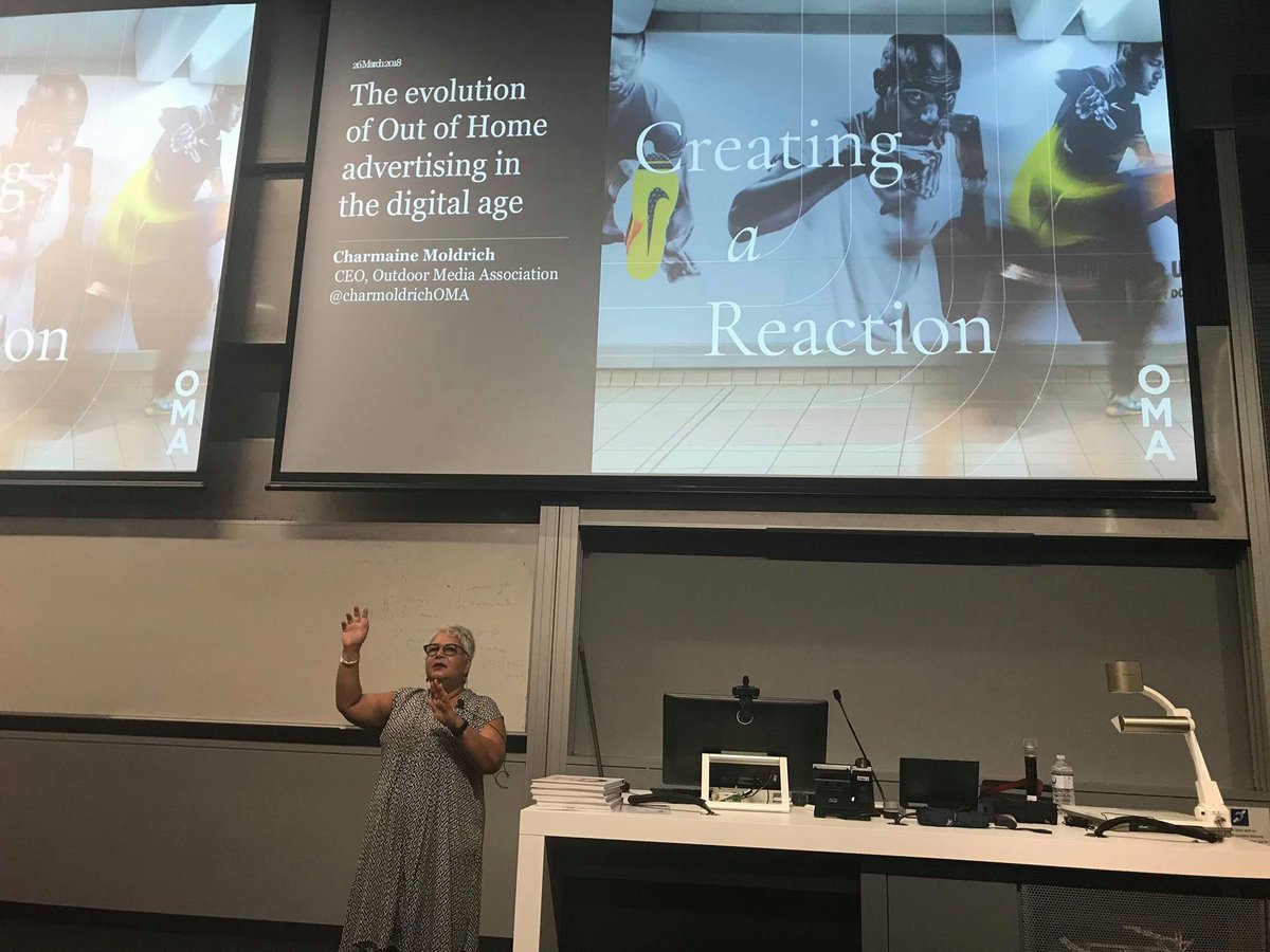 OMA_Australia's tweet photo. Presentations on the evolution of #OOH in the digital age #sydneyuni #businessschool #OOH https://t.co/jFaq9eOQc2