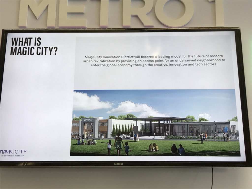 CarlaMays's tweet photo. .@newco #Miami learning about #MagicCity #development #Cultural #innovation #district #LittleHaiti from #TonyCho https://t.co/frSnsUhPni