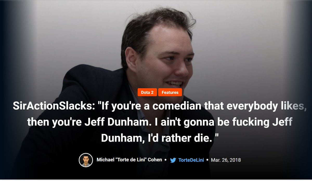 TorteDeLini's tweet photo. I had the chance to interview one of my favourite people in esports, @SirActionSlacks, at the #BucharestMajor ! He's not just a funny person, but determined, perserverant and veritably kind.
Thank you for the chat friend, until next time!
https://t.co/JGGIvsQpf1 https://t.co/CNkMi99J71