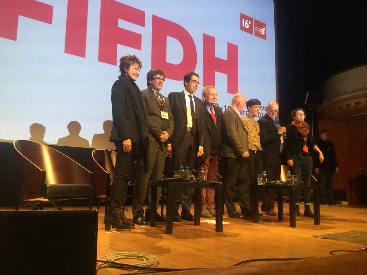 FlueckigerYves's tweet photo. L’arrestation de Puigdemont, une semaine après le débat organisé par le #FIFDH18 qui permettait d’entrevoir les conditions d’un dialogue entre les parties: une honte pour la démocratie, une journée noire pour l’Europe https://t.co/KS6zIVsjVA