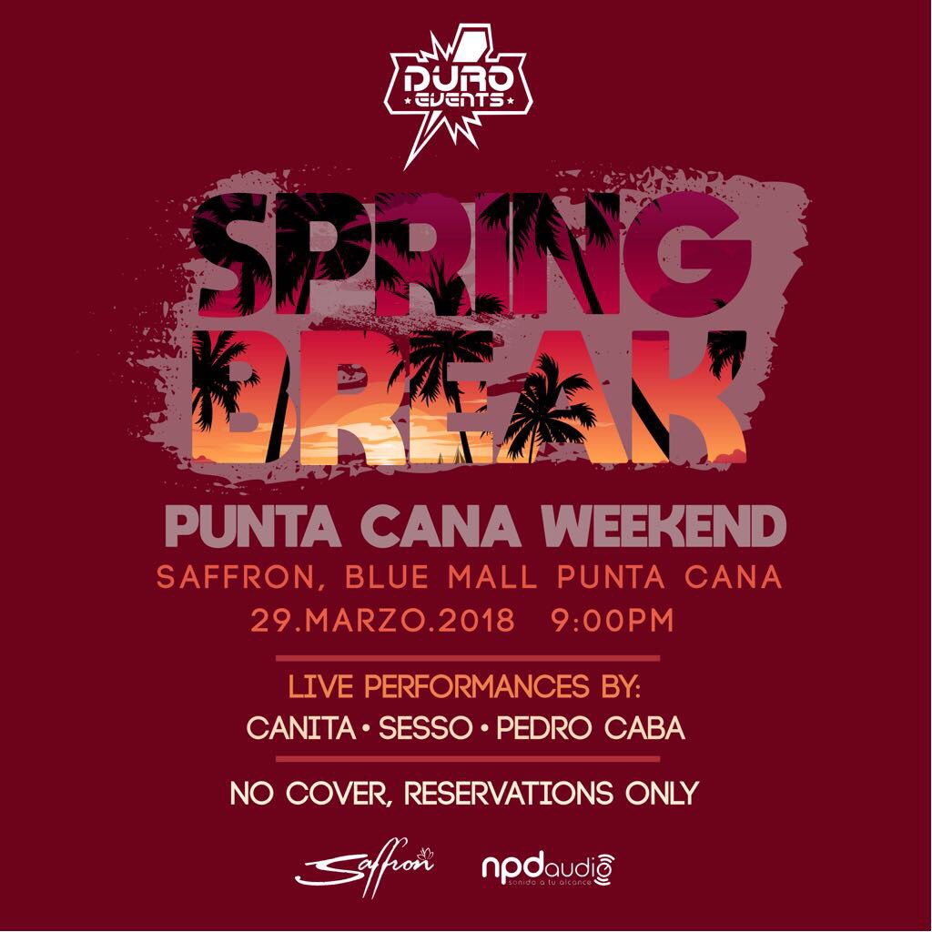 duroevents's tweet photo. Este jueves nos vemos ☝️💃🏃 Spring Breake Punta Cana https://t.co/mPDMsCzCp9