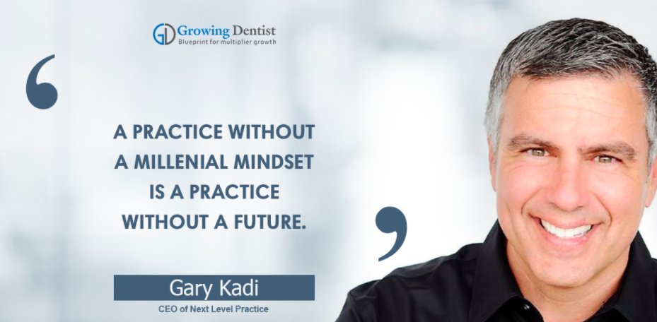 GABEforHire's tweet photo. "A practice without a millennial mindset is a practice without a future." Tune in on the @GrowingDentist podcast as @garykadi speaks about the Essentials in Practice Growth with Internal &amp; External Marketing! https://t.co/xcER5WOw1U #podcast #Millennials #marketing #Dentist #DDS https://t.co/qvtbdxXdEn