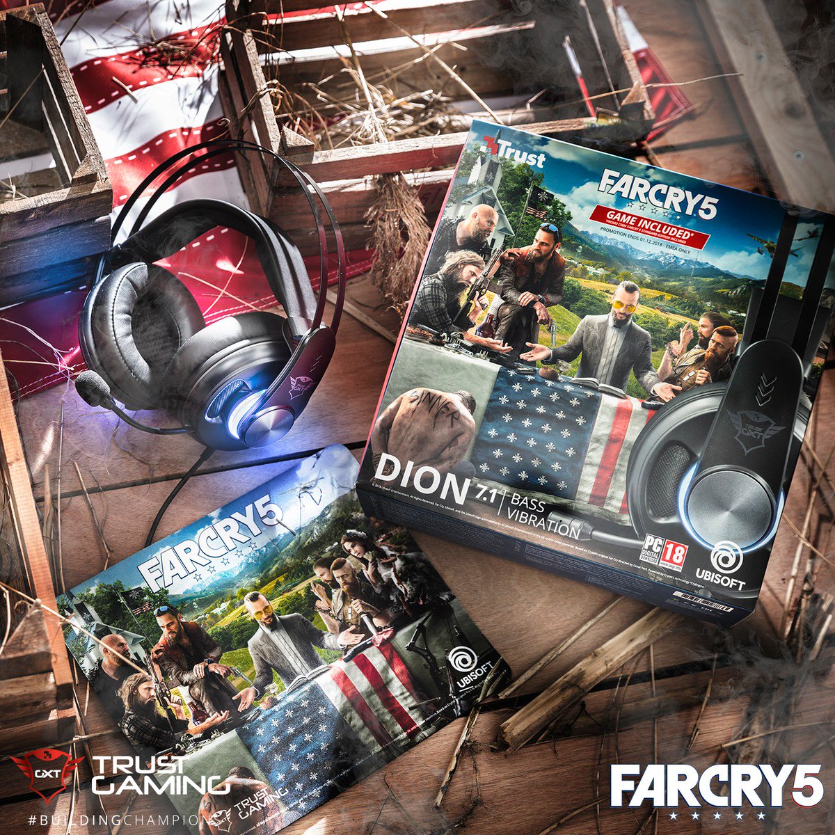 xFaRgAnx's tweet photo. 🎉NUEVO SORTEO🎉
🔝JUEGO FARCRY 5 + CASCOS GXT 383 DION 7.1🔝
👉Haz RT a ESTE TWEET!
👉SIGUE a @TrustGamingGXT y a mí.
⚠SORTEO INTERNACIONAL⚠
Fin: 28/03/2018
MUCHA SUERTE A TODOS! 😚 https://t.co/NjWKAWdRJu