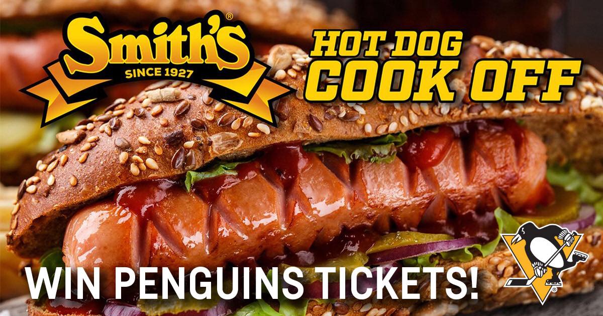 penguins's tweet photo. Hot diggity dog. Are you the greatest grill master that ever lived? Prove it. Oh, and win Penguins tickets while you are at it.

Sign up for the Smith's Hot Dogs cook-off of the century: https://t.co/nkmM8NpaVP https://t.co/DPjd9Uglom