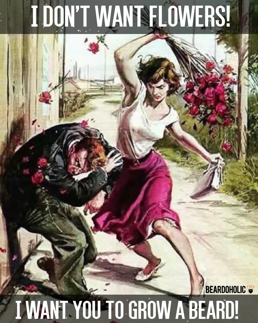 beardoholic's tweet photo. I Don't Want Flowers!
I Want You to Grow a Beard!
#BeardLove #GrowABeard https://t.co/nsgK3x2Xii