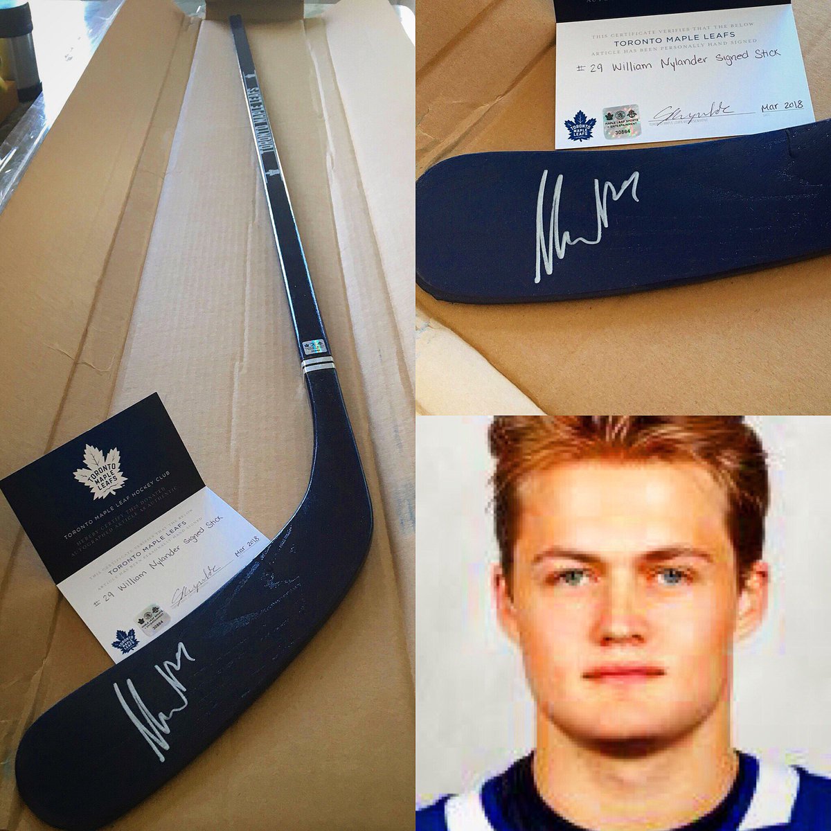 Wishes3Thrones's tweet photo. Wow! A signed William Nylander stick! Wouldn’t you love to bid on that? Come to Wishes&amp;Thrones on Thursday, April 5 to bid on the fabulous item!

 @ChildrensWishNC @acEventManagemt @CenturionEvent @MapleLeafs https://t.co/68fB3M3Vtq