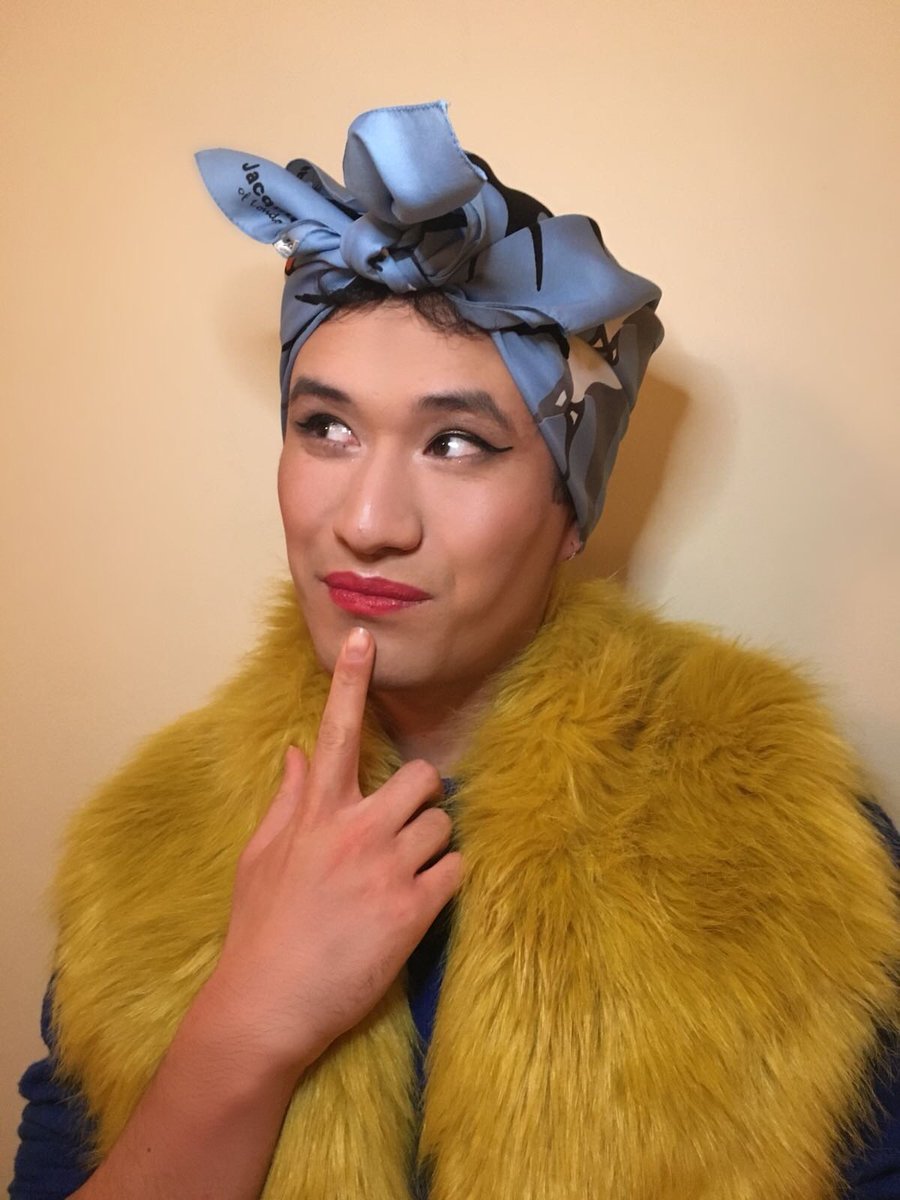 jamiewahyu's tweet photo. Introducing Ivy Drip and my first time in drag. Category is... retro realness!
Who do you think you are?
I'm telling the truth now
We're all born naked
And the rest is drag
#dragqueen #dragname #drag #LGBTExcellence oh hey @JinkxMonsoon! #studentnurse #femme #retrorealness https://t.co/efbNpU4xVt