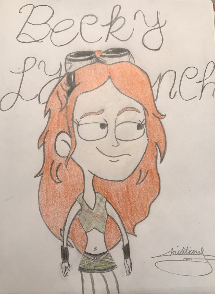 Christian_J2000's tweet photo. @BeckyLynchWWE I just finished drawing this. You are my all time favorite women wrestler. You are absolutely amazing!!! #lasskicker #beckylynch https://t.co/9LHPbxKiTE