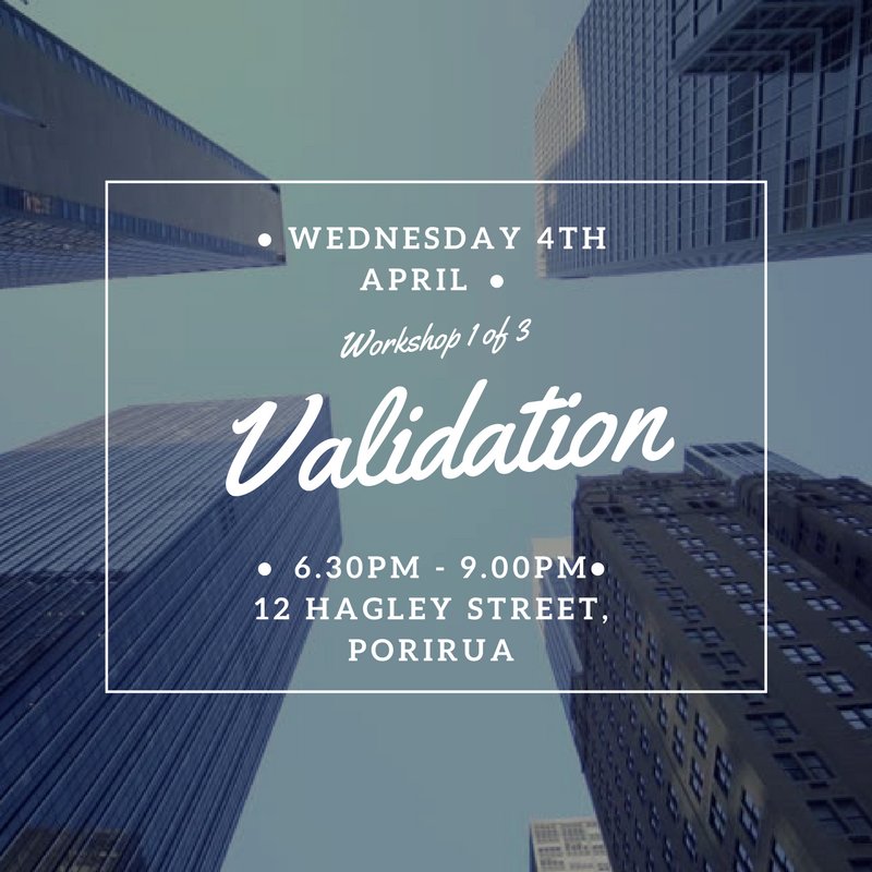 VALIDATION | Come along to our validation workshop next Wednesday in Wellington at our offices in Porirua for some strategies to help you figure out whether it is worth pursuing your business idea. Register now ow.ly/5auL30jaGKz #ValidateYourIdea #PrepareForYourFuture