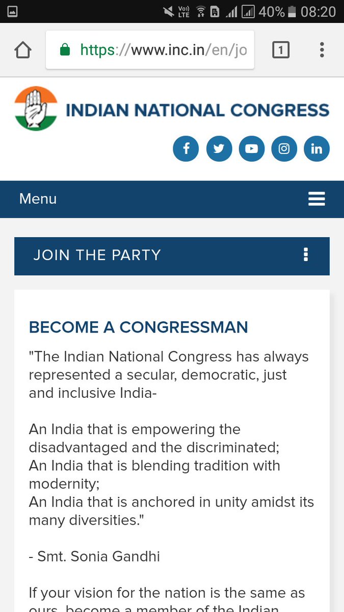 priyagarwal06's tweet image. Be become a member of congress you need to upload your voter id #CongressCheatsYou #CongressMuktBharat #BJPCongDataWar #BJP @BJP4India @INCIndia