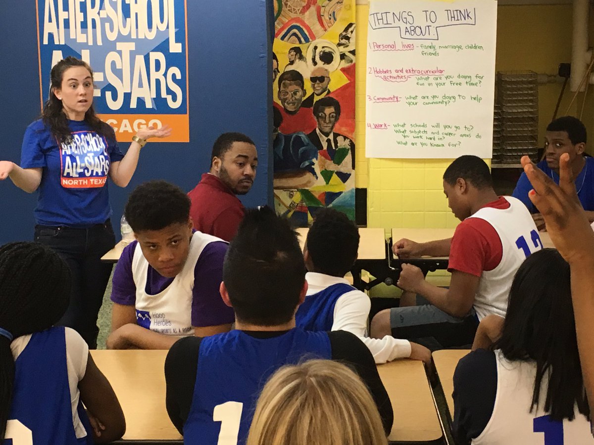 ASASChicago's tweet photo. Today's theme: VISION! Campers are backwards mapping their plans for their career goals. #motivationMONDAY https://t.co/8HPwRotPda
