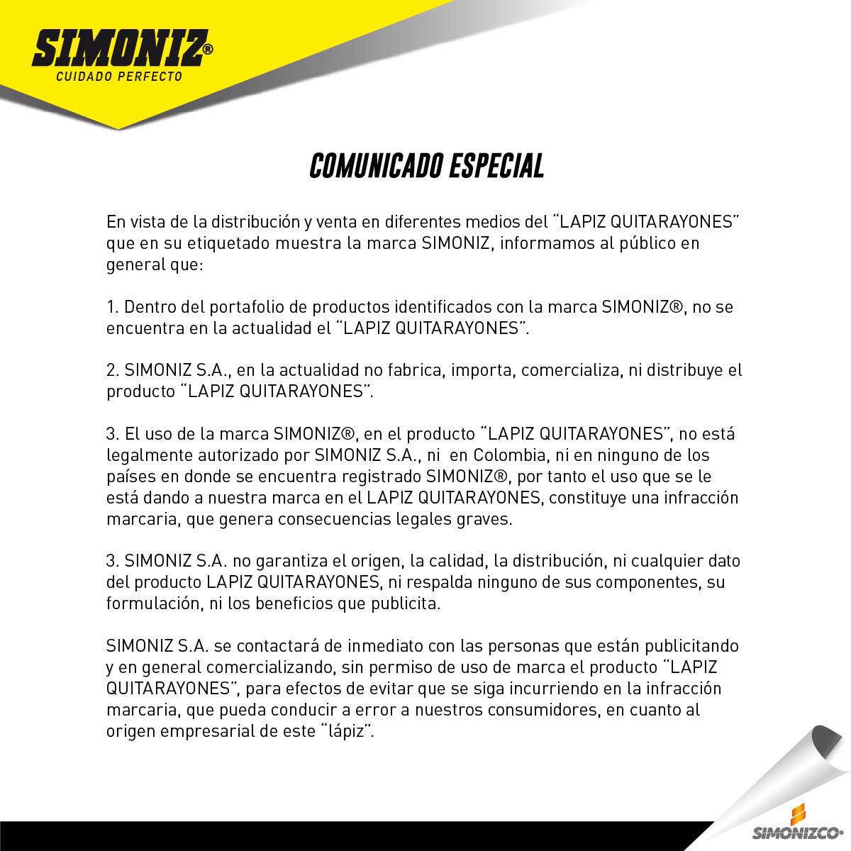 Simoniz S.A. #Informa