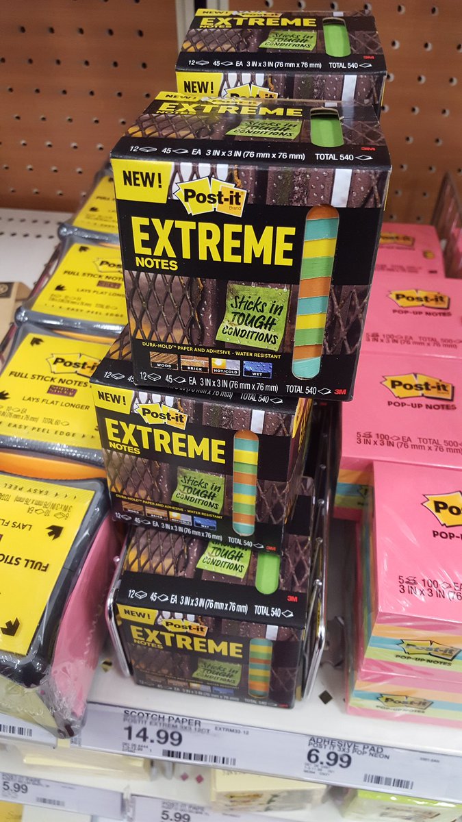 BrittanyGargano's tweet photo. The way I approach Post-its is I imagine how some people approach Pokemon, #GottaCatchEmAll. Thank you @Target for always providing a new temptation. #TeacherLife #EduCoach #ExtremeNotes https://t.co/voedPrhnST