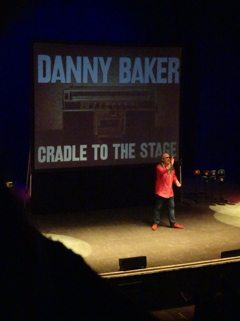 JUMPINSOUNDS's tweet image. I could listen to this man talk for ages....and he can! Over 3 hours tonight of hilarious true stories from his life on the last night of this tour, I salute you @prodnose ! #DannyBaker #CradleToTheStage #o2ShepherdsBush #London