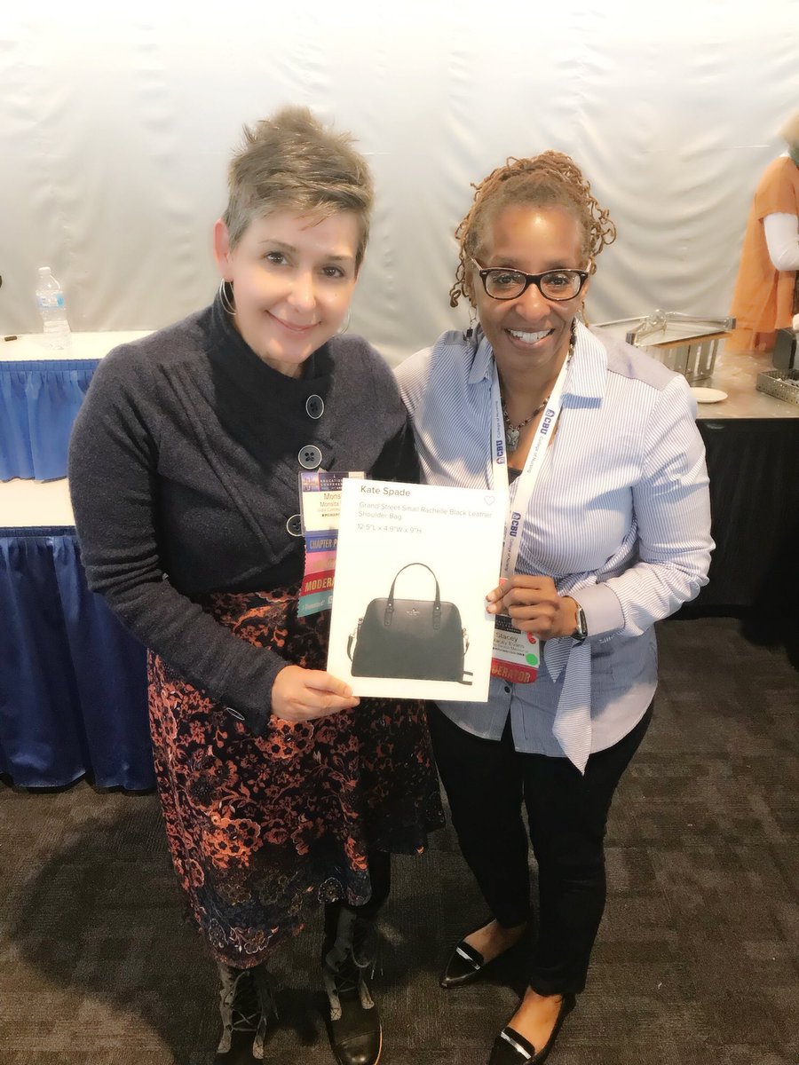 CANPSDNorth's tweet photo. Congrats to South Bay Chapter Member Stacey Evans for winning our Kate Spade raffle prize @CanpBay #CANP41st https://t.co/3HusCPJkoW