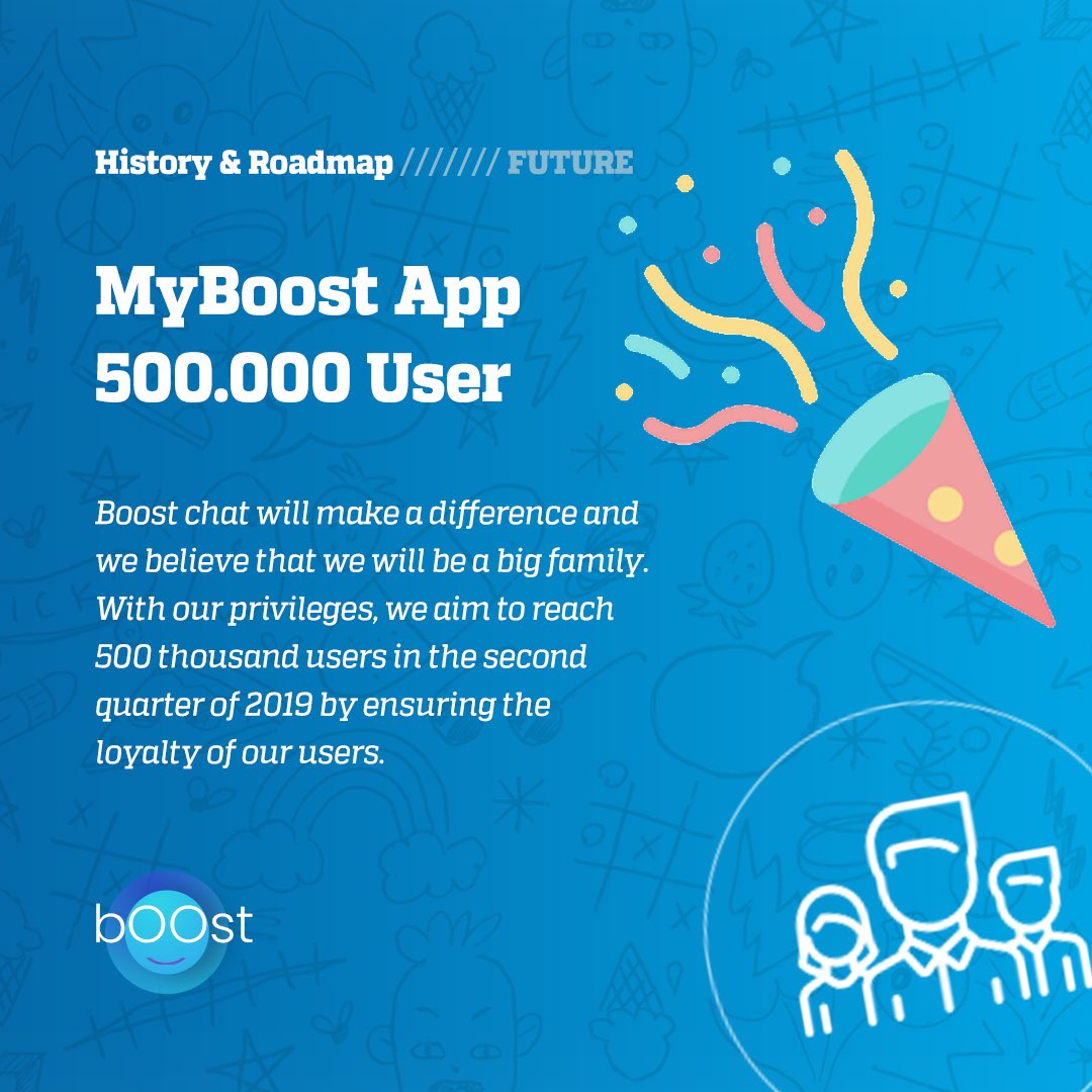 myboostio's tweet photo. History & Roadmap - 06. MyBoost Chat App 500.000 User
#cryptocurrency #boostcoin #chatapp #bitcoin #litecoin #cryptowallet #myboost https://t.co/EPZgYurc0B