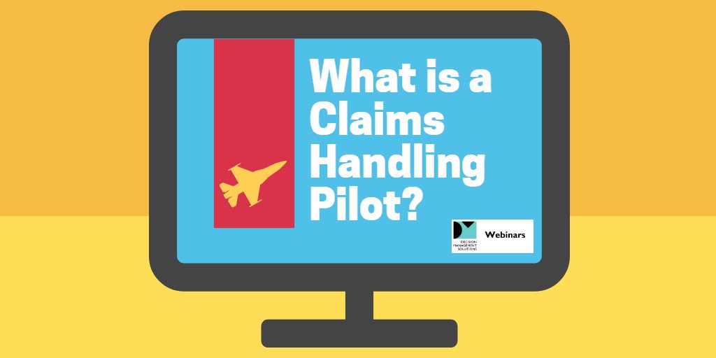 What is a #ClaimsHandling Pilot? Upcoming Express Webinar this Wednesday decisionmanagementsolutions.com/next-best-acti… #decisionmgt #webinar